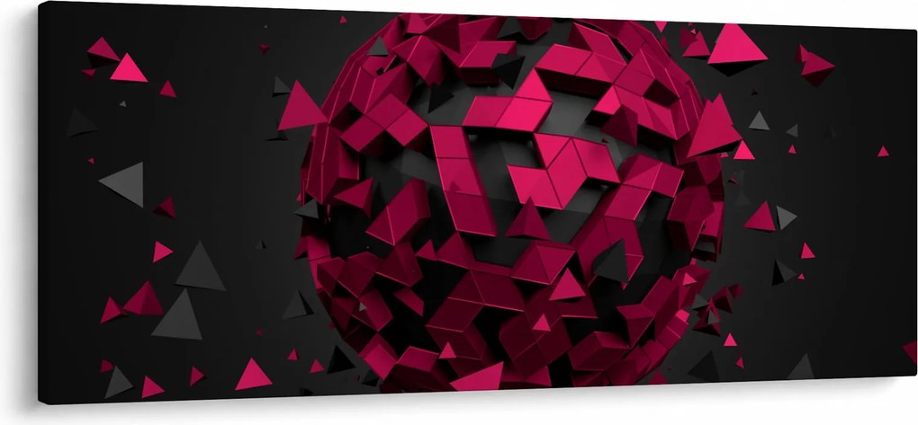A 3D absztrakció képe (120x50 cm)