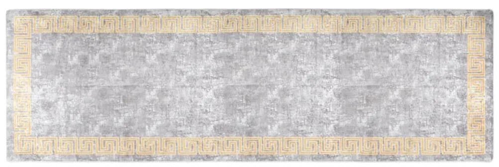 szürke csúszásmentes mosható szőnyeg 80 x 300 cm