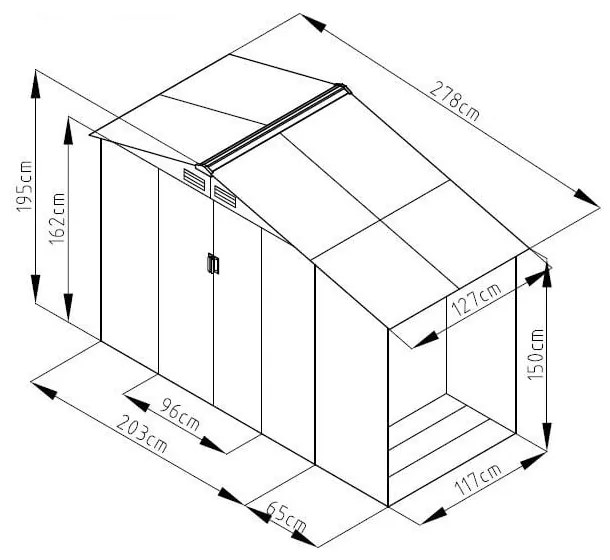 Kerti ház Luke A - Rojaplast