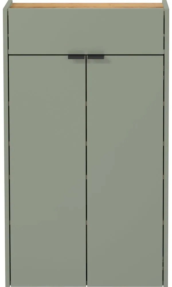 Zöld-natúr színű előszoba bútor Ameca – Germania