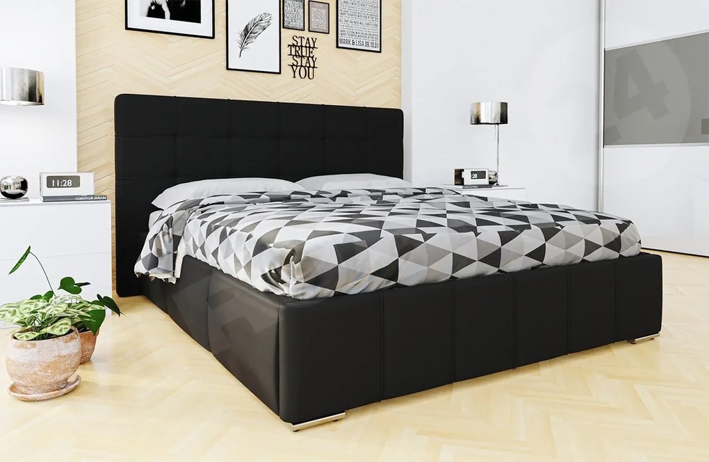 Franciaágy 180 cm Kendrick (öko-bőr Soft 011). 1058292