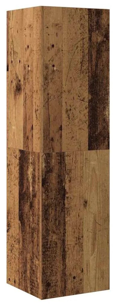 antik fa színű szerelt fa TV-szekrény 30,5 x 30 x 110 cm