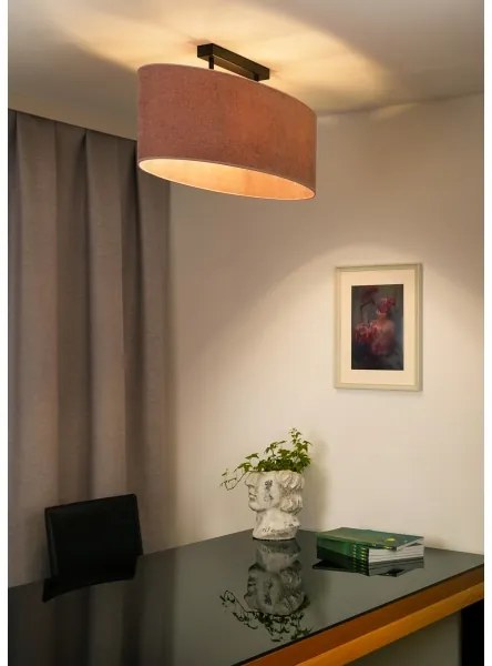 Duolla - Felületre szerelhető csillár OVAL 2xE27/15W/230V rózsaszín