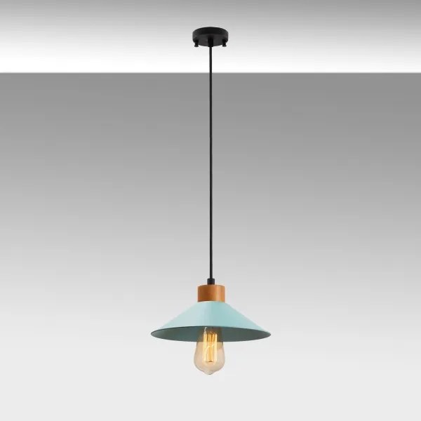 MANAVGAT kábeles függőlámpa 1xE27/40W/230V kék/barna