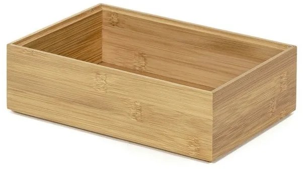 Szervező Compactor Bamboo Box, 22,5 x 15 x 6,5 cm, natúr fa