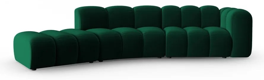Sötétzöld sarokkanapé (jobb oldali) Lupine – Micadoni Home
