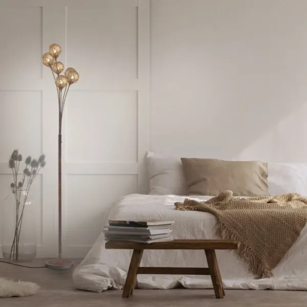 Paul Neuhaus 398-48 - Állólámpa GRETA 6xG9/40W/230V