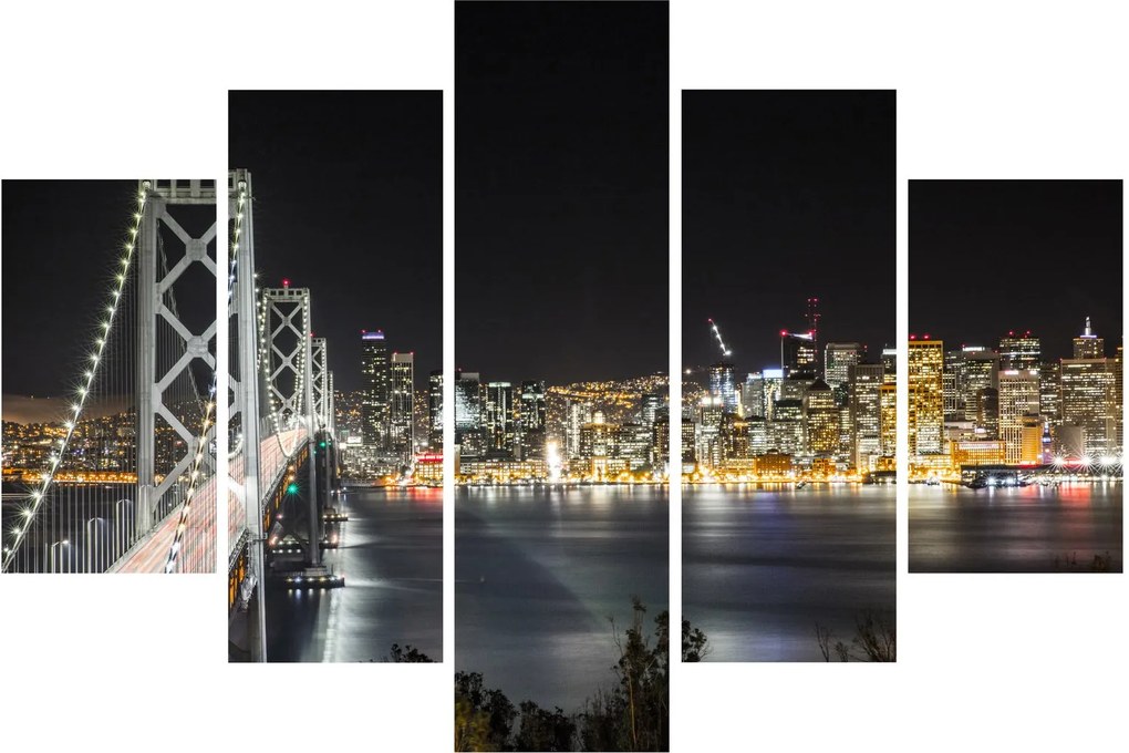 A Brooklyn-híd és a New York-i kép (150x105 cm)