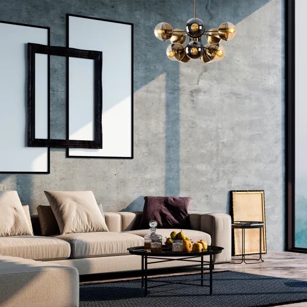 Csillár rúdon KARSOR 10xE27/40W/230V