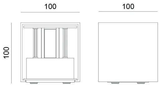 Globo 34168SA - LED kültéri fali lámpatest VERONIKA 2xLED/3W/230V IP54