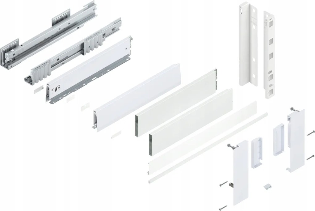 Blum Merivobox fiók 450 magas E belső fehér