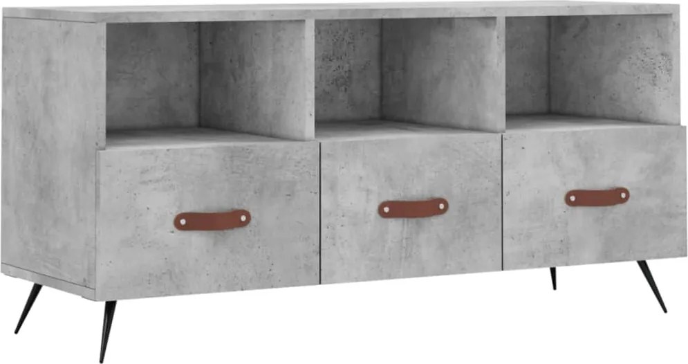 vidaXL betonszürke szerelt fa TV-szekrény 102 x 36 x 50 cm