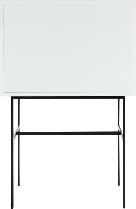 Szürkésbézs tálalószekrény tolóajtóval 70x109x40 cm Lekko – noo.ma