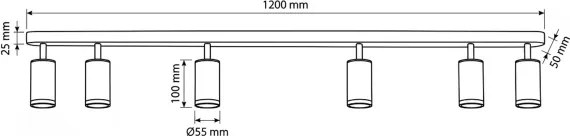 Brilagi - Fürdőszobai spotlámpa SELE 6xGU10/30W/230V IP44 fehér