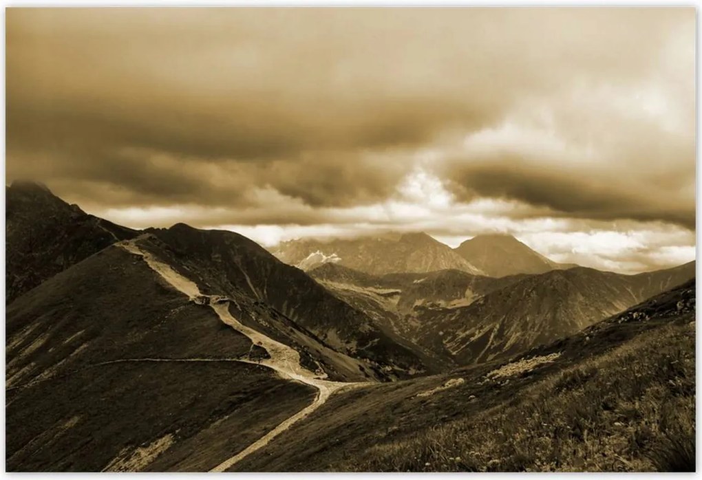 Poszterek 155x105 Tátra Lengyel hegyek Kilátás