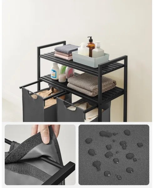 REX szürke szennyeskosár