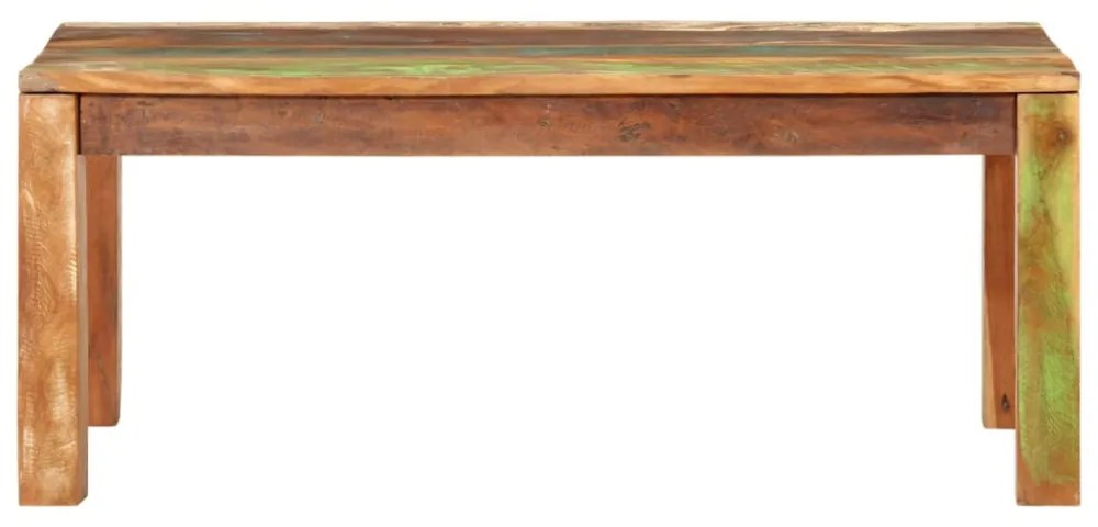 vidaXL dohányzóasztal 110x55x40 cm Tömör, újrahasznosított fa