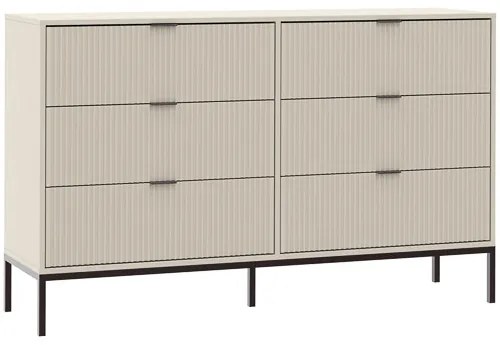 ONTARIO 6 Fiókos Komód Kasmír Színben. 150 cm.