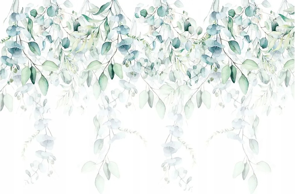 Vinil Fotótapéta Flizelin Zöld Levelek Lógó Tapéta 368x254