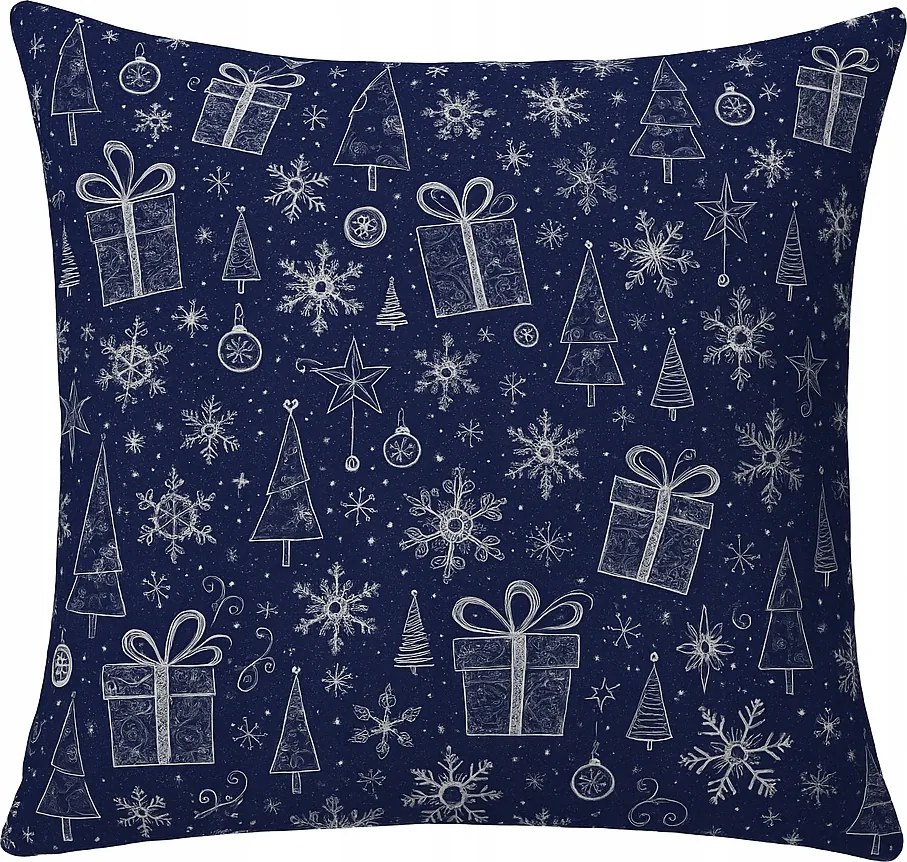 Karácsonyi párnahuzat 50x60 jázmin mintás Lengyel Minőségi prémium pamut