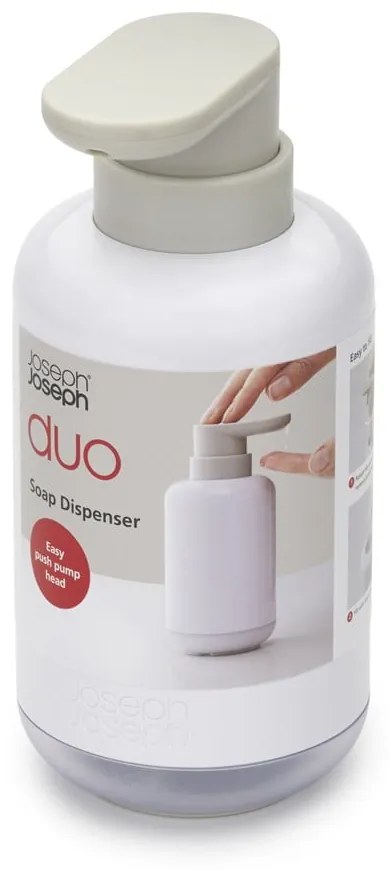 Fehér műanyag szappanadagoló 300 ml Duo – Joseph Joseph
