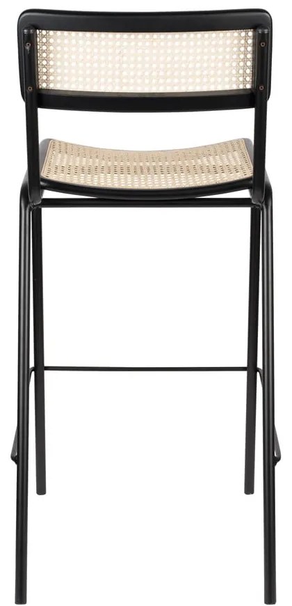 Fekete rattan bárszék szett 2 db-os 106 cm Jort - Zuiver