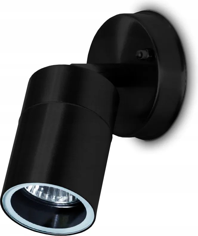 Kültéri Fali Lámpa Led Kerti Lámpa Homlokzati Fém Fekete GU10 Spot