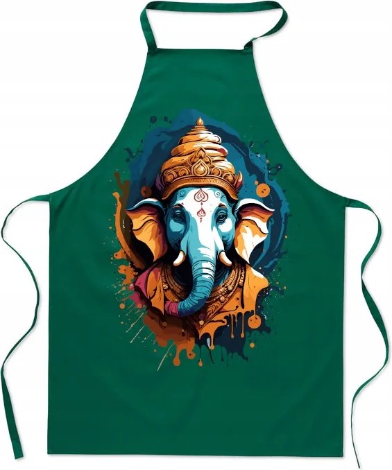 Konyhai kötény Elefánt India Színes Divatos Nyomtatás Indiai konyha