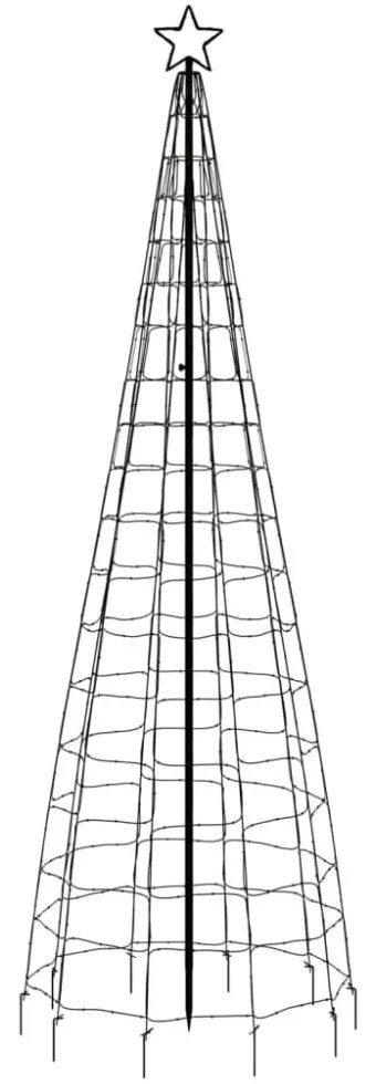 színes LED karácsonyfa tüskékkel 570 LED 300 cm