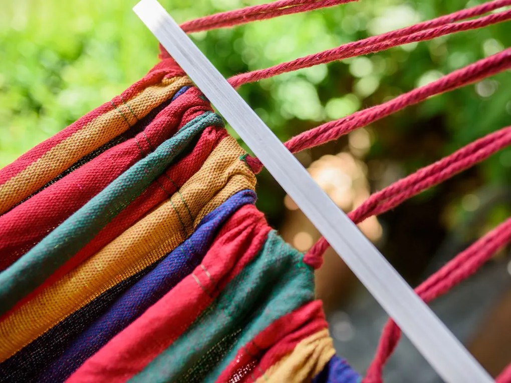 Színes függőágy HAMAK 2 személy részére 190x150 cm