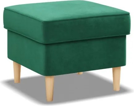 Uszak lábtartó, bársony, zöld