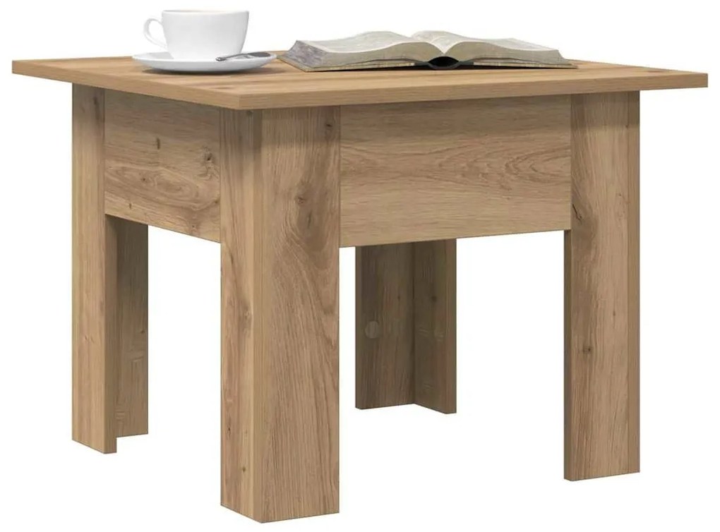 vidaXL Dohányzóasztal Artisan tölgy 55 x 55 x 42 cm Faanyag