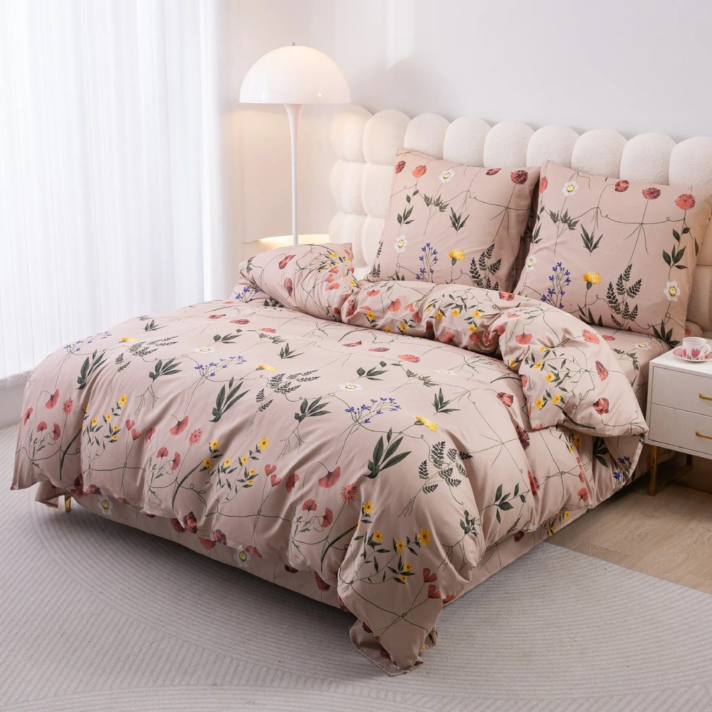 HERBAR bézs mikroszálas ágyneműhuzat Ágyneműhuzat mérete: 2 db 70 x 90 cm | 200 x 220 cm