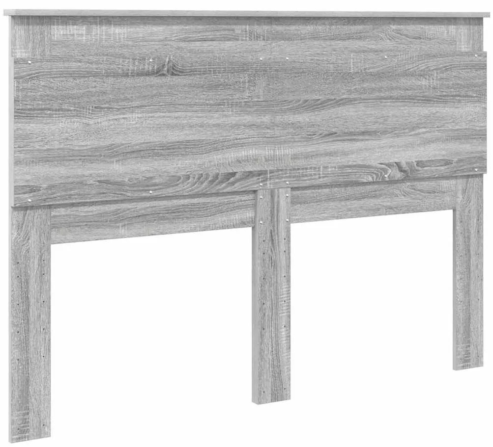 Fejtámla fejtámlával Szürke Sonoma 160 cm Faanyag