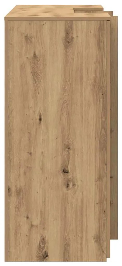 recepciós pult kézműves tölgy 135x50x103,5 cm szerelt fa