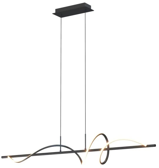 ONLI - LED Csillár zsinóron TWIST LED/30W/230V 4000K fekete