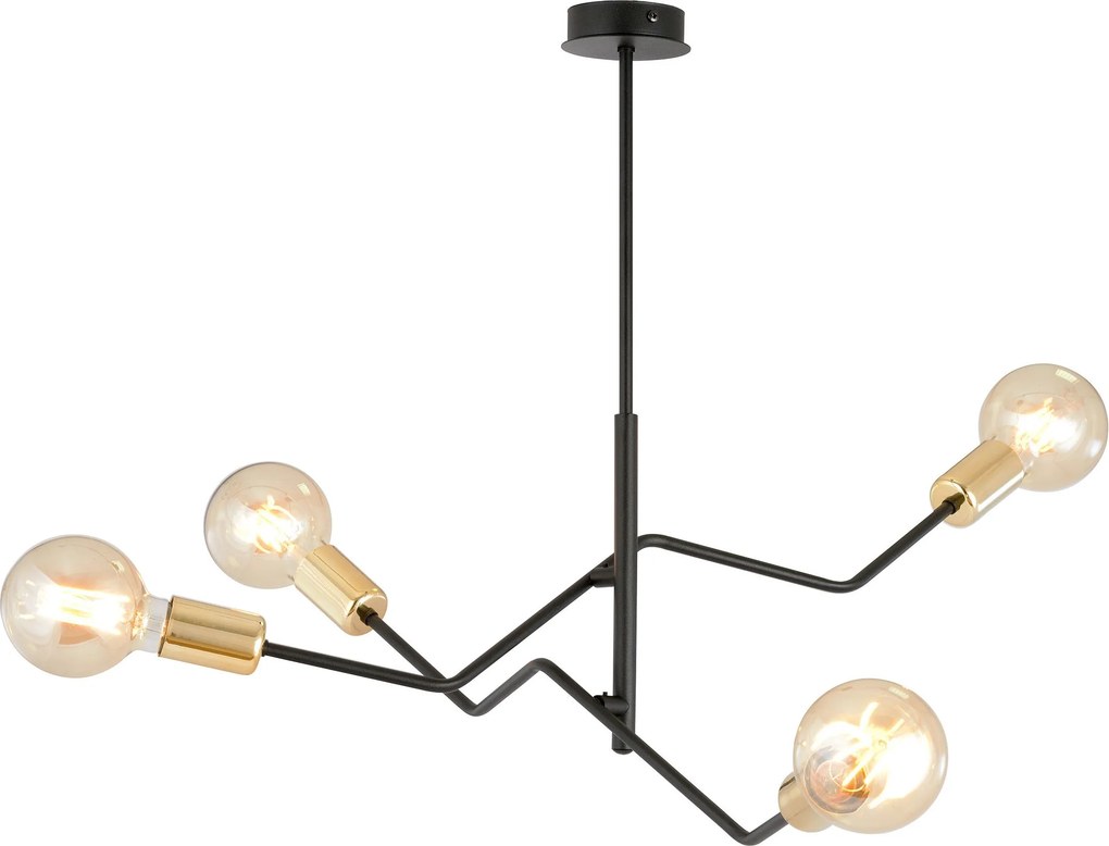 Emibig modern mennyezeti lámpa bolt fekete emi1125/4