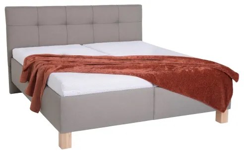 Kárpitozott ágy tárolóval, matrac nélkül MARIA 180x200 cm taupe