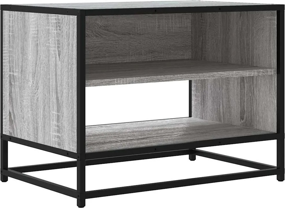vidaXL szürke sonoma színű szerelt fa és fém TV-szekrény 61x40x46 cm