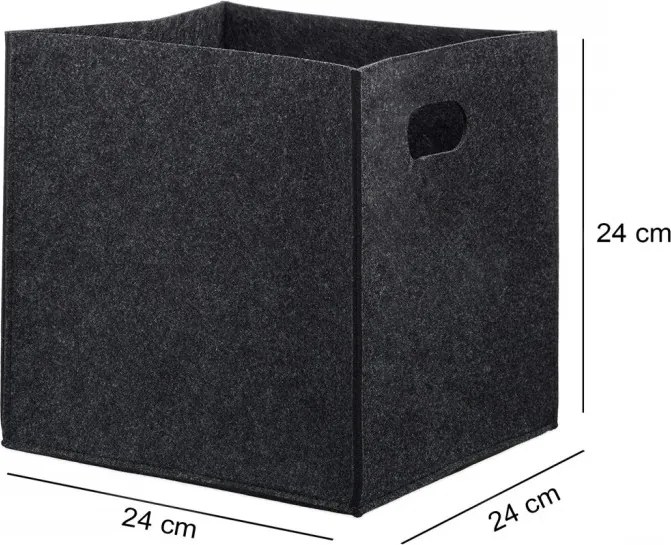 Filc tárolódoboz, 24×24 cm – HMY-6368