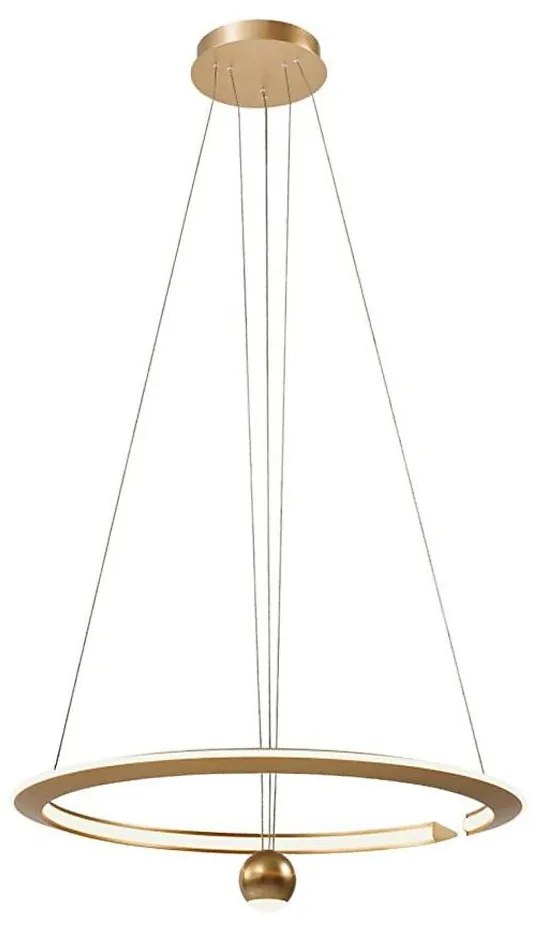 LED Csillár zsinóron LED/45W/230V 3000K átm. 62 cm arany