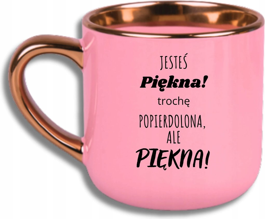 Bögre Rózsaszín Elegáns Nagy Vicces Ajándék Gyönyörű Vagy