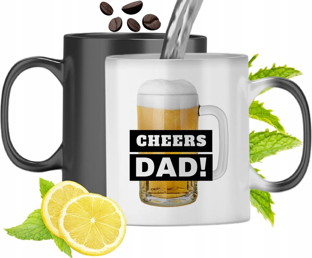 Mágikus Bögre Apukáknak Színváltós Nyomtatott Fotóval