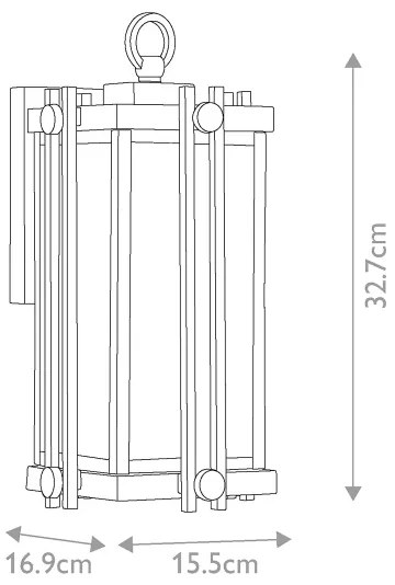 Quoizel - Kültéri fali lámpa GOLDENROD 1xE27/100W/230V IP44