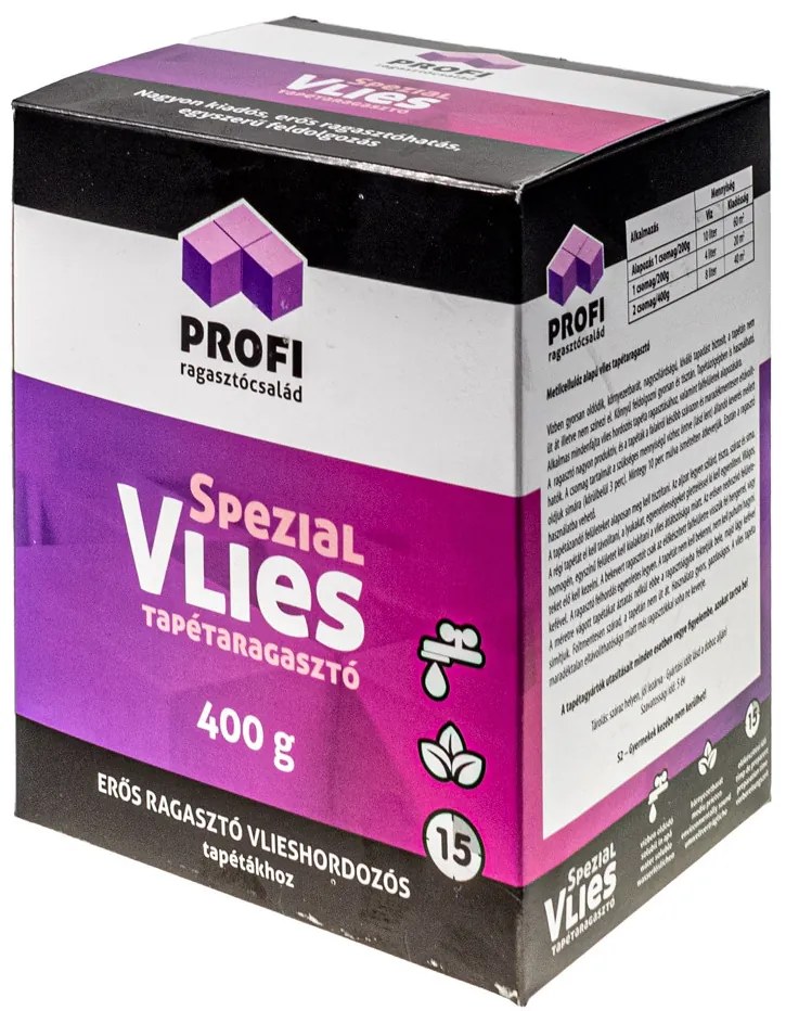 Vlies Spezial tapétaragasztó (kb 8 tekercshez)