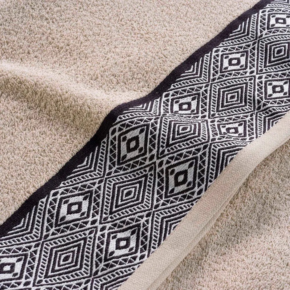 Bézs frottír pamut fürdőlepedő 90x150 cm Esteban – douceur d'intérieur