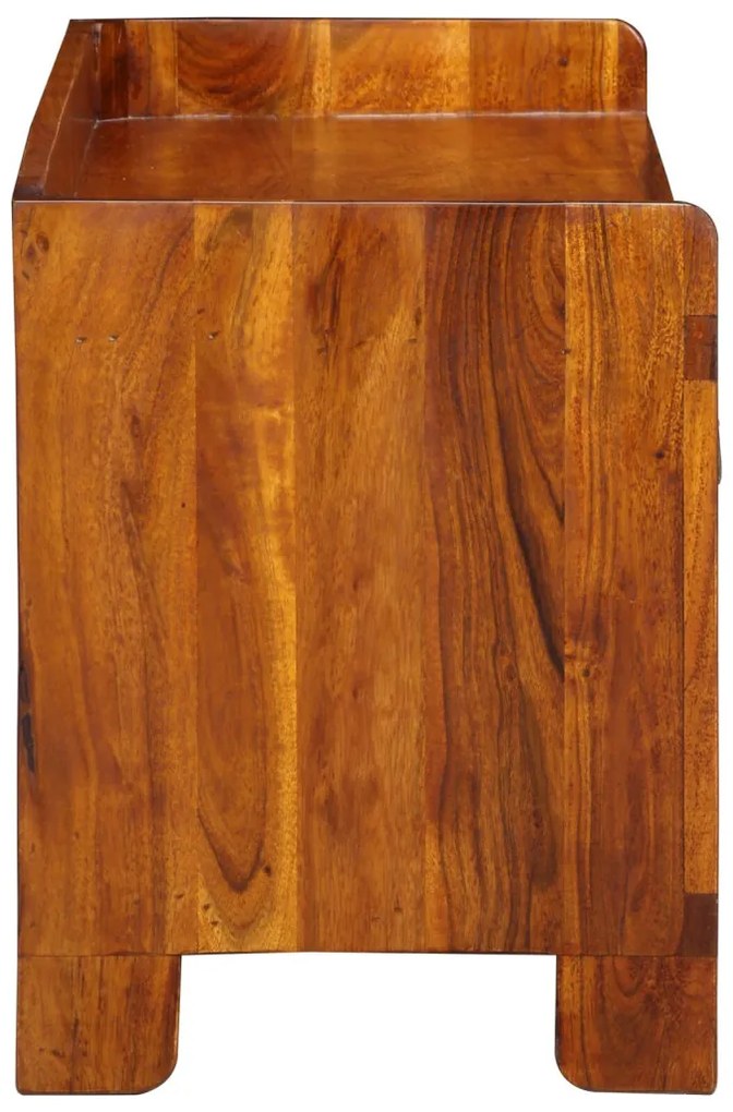 Cipőpad 100x35x45 cm Tömör akác fából