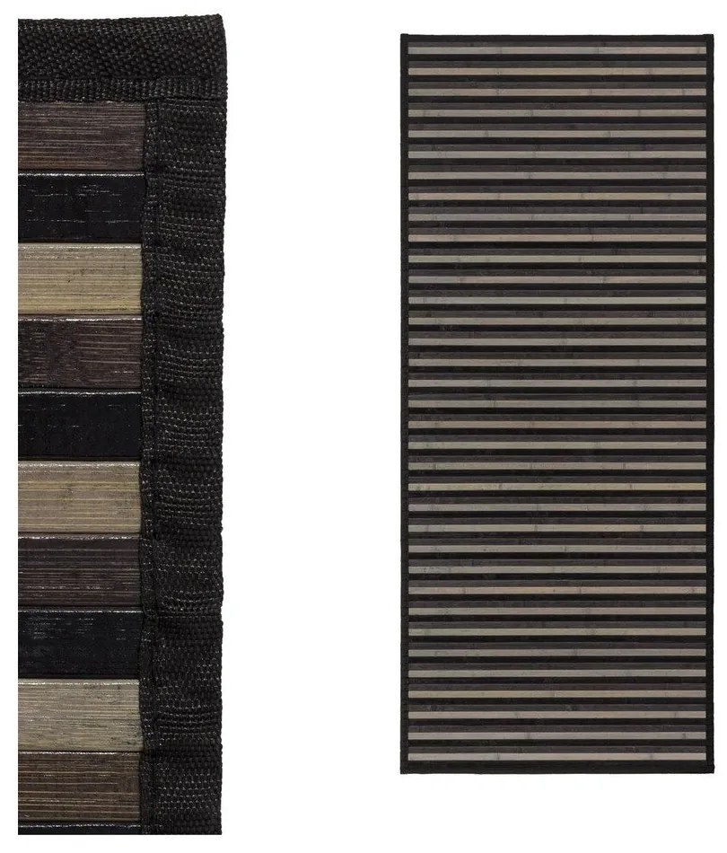 Szürke bambusz futószőnyeg 75x175 cm – Casa Selección