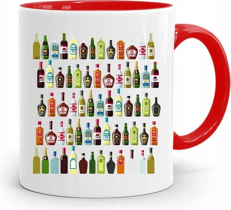 Piros Bögre Ajándék Csaposnak Bár Nyomtatott Fotóval