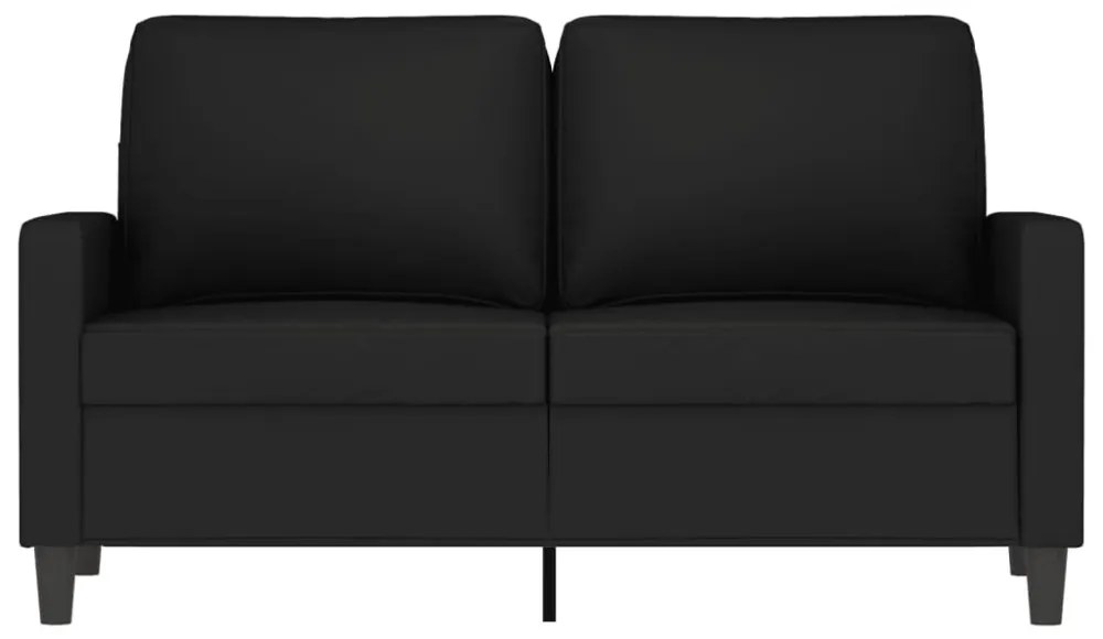 kétszemélyes fekete bársony kanapé 120 cm